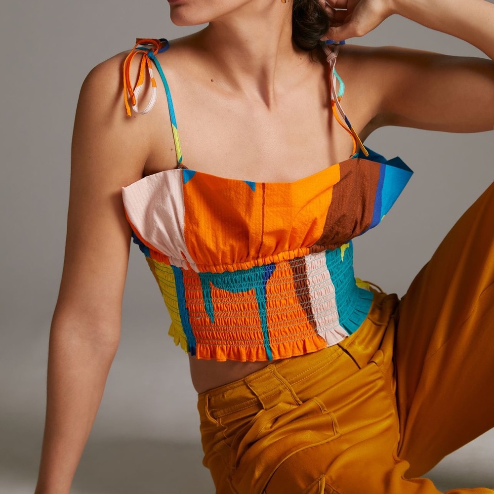 *Anthropologie Plenty by Tracy Reece Tie Strap Top